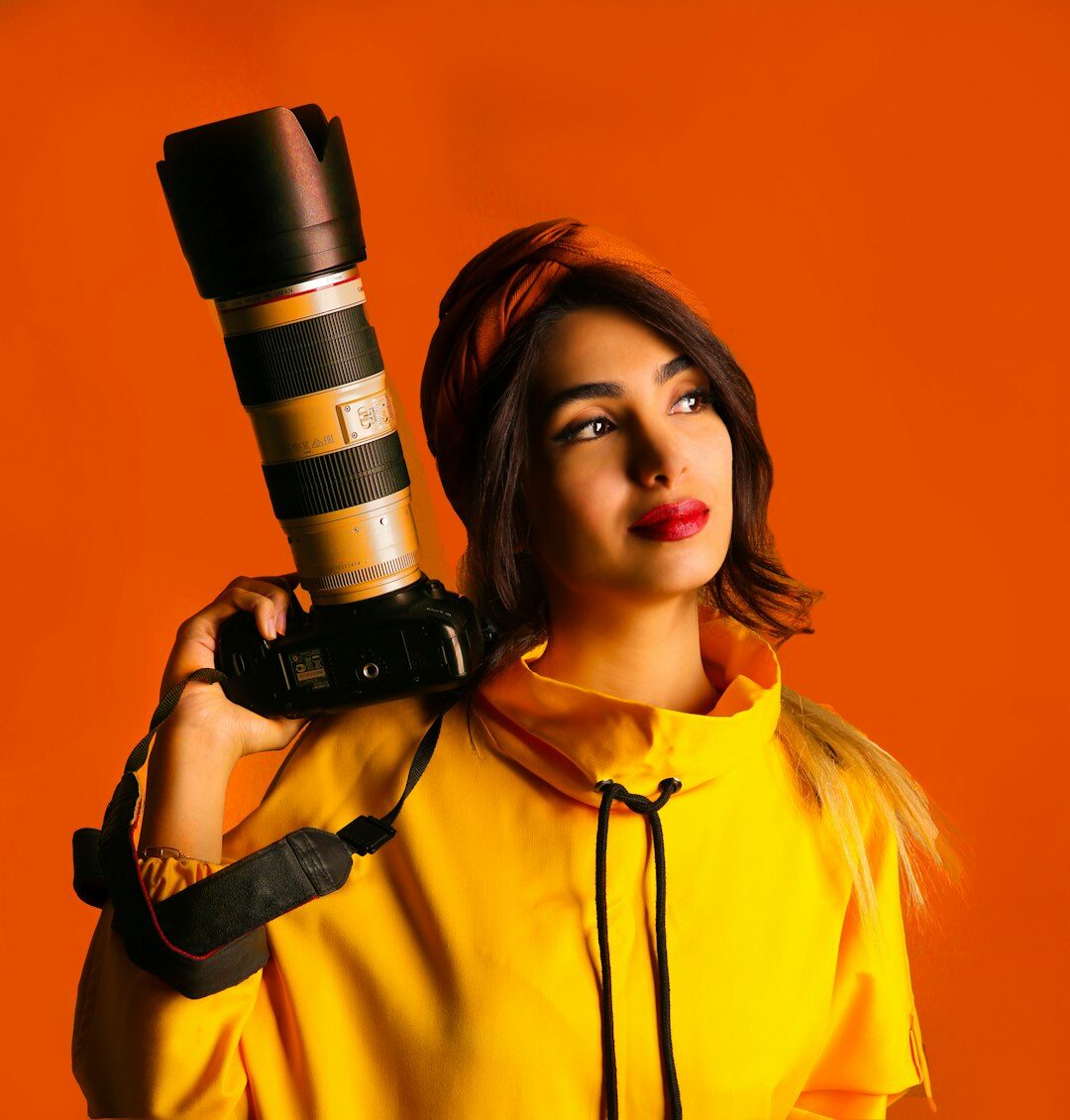 Female video editor in her 30s